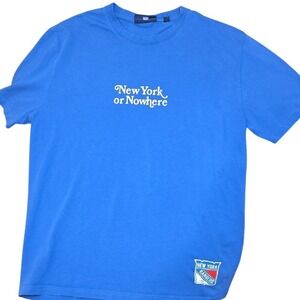 New York or Nowhere NYON RARE NY Rangers Blue T-Shirt Limited Edition Tee Medium